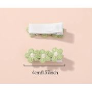 Set de 2 clame cu floricele crosetate mdtuc05