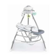 Balansoar Si Scaun 2 In 1 Cu Melodii Si Sunete, 4 Viteze Pentru Leganare Bebe, Proiector De Lumina, Orso Grigio Pjbs347/247
