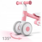 Bicicleta fara pedale pentru copii, 51 x 18.5 x 36 cm, roti eva, nukido nk-603 - roz edeedi760302