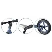 Bicicleta fara pedale pentru copii, 87 x 39 x 54 cm, roti eva, light flee nukido nk-604 - bleumarin edeedi760421