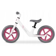 Bicicleta fara pedale pentru copii, 87 x 39 x 54 cm, roti eva, light flee nukido nk-604 - roz - alb edeedi760401