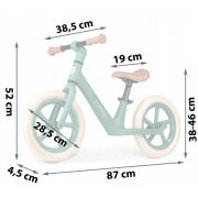 Bicicleta fara pedale pentru copii, 87 x 39 x 54 cm, roti eva, light flee nukido nk-604 - verde edeedi760403