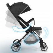 Carucior sport pentru copii, 78 x 33 x 104 cm, nukido paseo 716000 - negru edeedi716000