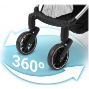 Carucior sport pentru copii, 78 x 33 x 104 cm, nukido paseo 716000 - negru edeedi716000