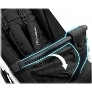 Carucior sport pentru copii, 78 x 33 x 104 cm, nukido paseo 716000 - negru edeedi716000
