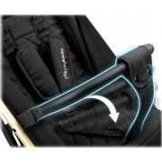 Carucior sport pentru copii, 78 x 33 x 104 cm, nukido paseo 716001 - negru cu auriu edeedi716001