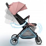 Carucior sport pentru copii, 78 x 33 x 104 cm, nukido paseo 716004 - roz edeedi716004