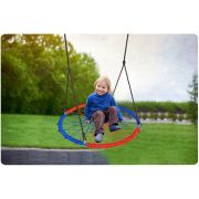Leagan tip cuib pentru copii xxl, 95 cm, 150 kg, neo-sport 1070, rosu albastru edeedi1070