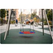 Leagan tip cuib pentru copii xxl, 95 cm, 150 kg, neo-sport 1070, rosu albastru edeedi1070
