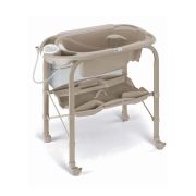 Masa De Baie Pliabila Cu Saltea De Infasat, Cadita Anatomica Cu Furtun, Roti Cu Blocatori, Cambio Deluxe, Rosegold Pjbc209-c265