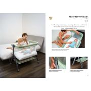 Patut, Sempreconte Air, Co-sleeper 2 In 1, Cu Laterala Culisanta, Cu Setare Unghiulara, Cu Roti, Geanta Voiaj, Reglabil In 8 Pozitii Pe Inaltime, Mint Pjbart920-t170