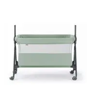 Patut, Sempreconte Air, Co-sleeper 2 In 1, Cu Laterala Culisanta, Cu Setare Unghiulara, Cu Roti, Geanta Voiaj, Reglabil In 8 Pozitii Pe Inaltime, Mint Pjbart920-t170