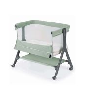 Patut, Sempreconte Air, Co-sleeper 2 In 1, Cu Laterala Culisanta, Cu Setare Unghiulara, Cu Roti, Geanta Voiaj, Reglabil In 8 Pozitii Pe Inaltime, Mint Pjbart920-t170