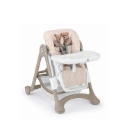 Scaun De Masa Multifunctional Pentru Bebelusi Si Copii, Cam   Campione, Inaltime Ajustabila, Varsta 6-36 Luni, Pliabil, Centura De Siguranta In 5 Puncte, 3 Tavite Detasabile, Depozitare, Teddy Pjbs2300-c264/c39