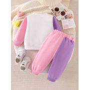 Trening fetite „i ❤️ mom & dad” – set hanorac si pantaloni colorati mbtu47-r1