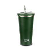 Cana termica cu pai din otel inoxidabil, nava we care, 500 ml, verde smb10-110-040
