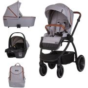 Carucior chipolino prestige 3 in 1 cloud grey hubkkprs02502cl