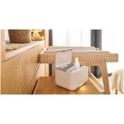 Incalzitor servetele umede, Lionelo, Babybliss, Cu 3 setari de temperatura, Loc suficient pentru un intreg pachet de servetele umede, Panou de control cu ecran tactil, Fara BPA, White BYNLOC-BABYBLISS