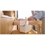 Incalzitor servetele umede, Lionelo, Babybliss, Cu 3 setari de temperatura, Loc suficient pentru un intreg pachet de servetele umede, Panou de control cu ecran tactil, Fara BPA, White BYNLOC-BABYBLISS