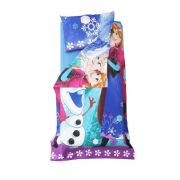 Set complet 7 piese Saltea SmartNest 160x80x12 cm, Lenjerie Frozen 2-12 ani, Protectie Impermeabila, Pilota, Perna - ASC4125