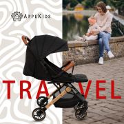 Carucior Sport AppeKids Travel, Ultracompact, Tip Troller - Black KRTAK275909