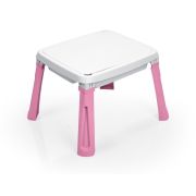Masuta de activitati 3 in 1 pentru copii - alb& roz