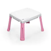Masuta de activitati 3 in 1 pentru copii - alb& roz
