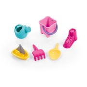Masuta de activitati 3 in 1 pentru copii - alb& roz