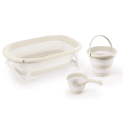 Set 3 in 1 cu cadita pliabila - bej