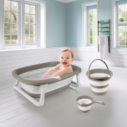 Set 3 in 1 cu cadita pliabila - gri