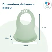 THERMOBABY Baveta pentru bebelusi cu sistem colector al hranei CELADON DNBTHE158059