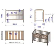 Patut copii din lemn hubners karly girafa 120x60 cm venghe hubphkargi12ve