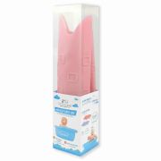 Covoras de baie, Bocioland, Antiderapant, Cu ventuze, Silicon, 33 x 90 cm, Crocodile Pink BYNBL149