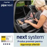 Nuna - scoica auto i-size pipa next caviar, nastere - 83 cm, testata adac bbbcs10218cvrgl