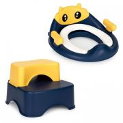 Reductor toaleta cu scara pentru copii ecotoys ha-p17-18 - bleumarin edeediha-p17-18