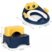 Reductor toaleta cu scara pentru copii ecotoys ha-p17-18 - bleumarin edeediha-p17-18