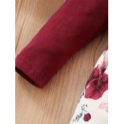 Set salopeta, body visiniu si bentita asortata mdtu64-r2