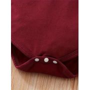 Set salopeta, body visiniu si bentita asortata mdtu64-r2