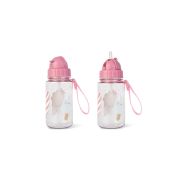 Sticla De Apa Pentru Copii, Cu Pai, Retractabila Anti-picurare, Transparenta, Reutilizabila, Din Tritan, Fara Bpa, Bidon, 400 Ml, Ice Cream Pjb74006