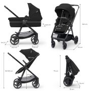 CARUCIOR KINDERKRAFT NEWLY, 4 IN 1, CLASSIC BLACK VIVKSNEWL00BLK400I