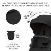 CARUCIOR KINDERKRAFT NEWLY, 4 IN 1, CLASSIC BLACK VIVKSNEWL00BLK400I