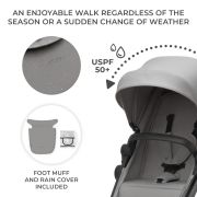 CARUCIOR KINDERKRAFT NEWLY, 4 IN 1, MOONLIGHT GREY VIVKSNEWL00GRY400I