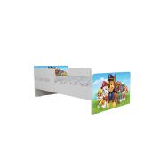 Pat Copii 2-8 Ani Paw Patrol Cu Sertar, Paravane Detasabile + Saltea SafeNest 140x70 Cu Lana- PTV6765SRTSFN