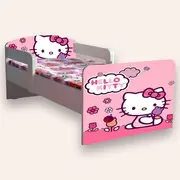 Pat Fete 2-12 Ani Hello Kitty Cu Saltea Din Lana 160x80 Inclusa - CMG46520903598420SFN80