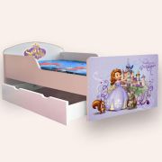 Pat Fete Creativ Sofia  2-12 Ani, Cu Sertar Si Saltea Cu Lana 160x80x6cm Inclusa - CMG43817577021697SRTSFN80