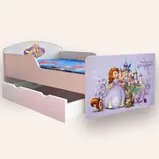 Pat Fete Creativ Sofia  2-12 Ani, Cu Sertar Si Saltea Cu Lana 160x80x6cm Inclusa - CMG43817577021697SRTSFN80