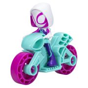 SPIDERMAN SET MOTOCICLETA SI FIGURINA GHOST SPIDER 6CM VIVF3714_F7262