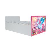 Pat Pentru Fetite 2-12 Ani Inspiratie Unicorn Cu Saltea Cu Lana 160 X 80 Cm - PTV10019