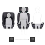 Babygo - scaun auto safechild2  grey, 100-150 cm, certificat r129 bbbbgo-3852