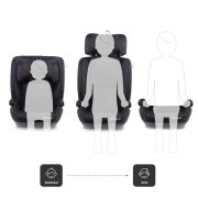 Babygo - scaun auto safechild2 black, 100-150 cm, certificat r129 bbbbgo-3851